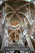 Certosa di Pavia - Chiesa di S. Maria delle Grazie, volte della navata centrale.